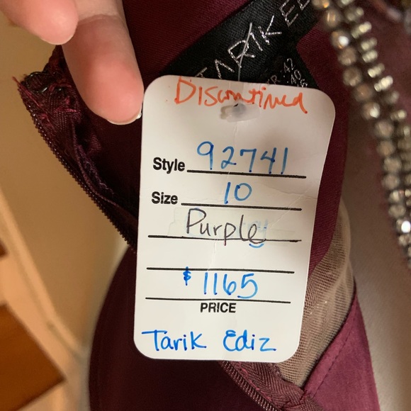 Tarik ediz 92741 purple size 10 - Picture 9 of 9